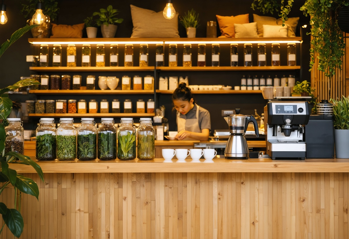 matériel nécessaire pour ouvrir un salon de the