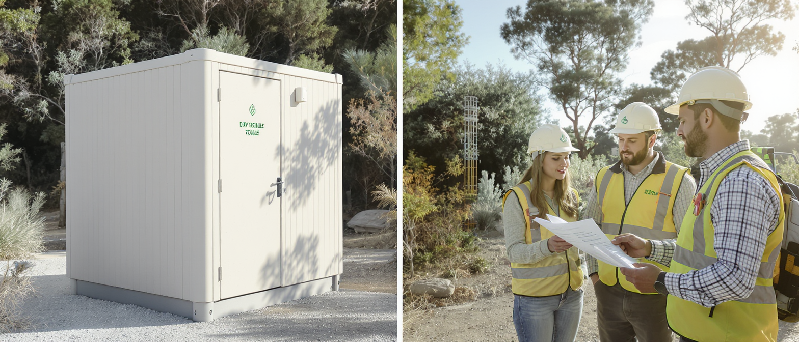 d&eacute;couvrez les avantages &eacute;cologiques des toilettes s&egrave;ches de chantier, une solution durable et respectueuse de l'environnement pour vos travaux.